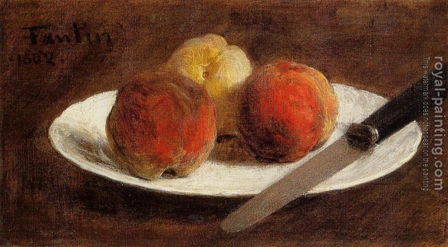 Henri Fantin-Latour : Plate of Peaches II